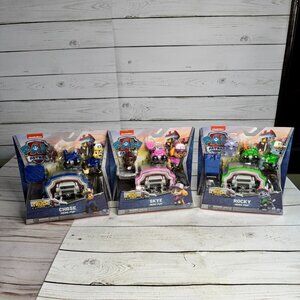Nickelodeon Paw Patrol Chase, Skye and Rocky Hero Pup Big Truck Figure Lot of 3